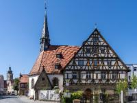 Fachwerkhaus neben der Spitalkirche St. Katharina - Forchheim